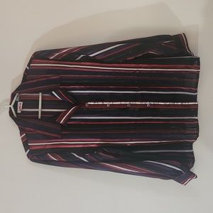 ALIA metallic stripped blouse